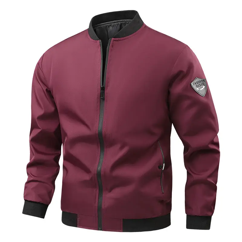 2023 Men's Grey Bomber Jacket Large Casual Sports Wear - Image 5