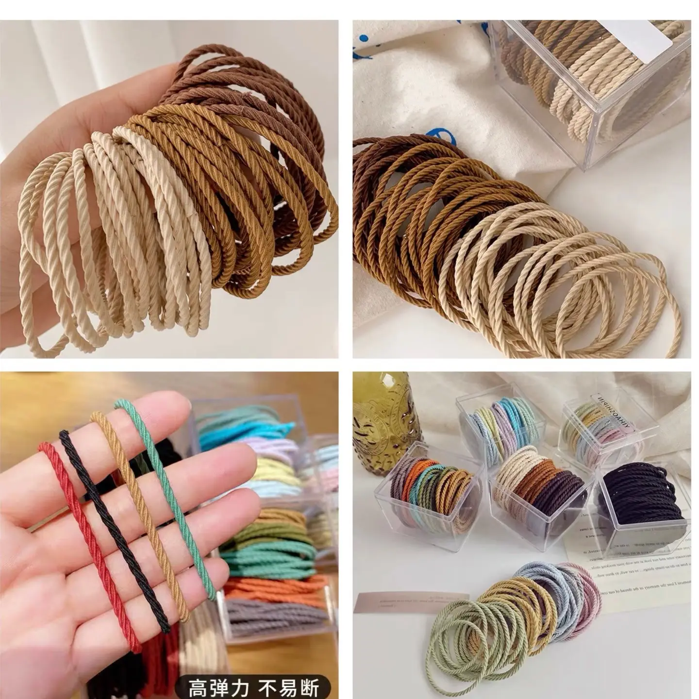 50 Box High Elastic Color Hair Ropes for Women - Image 7