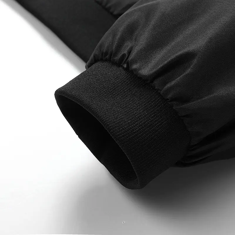 Men's Maroon Bomber Jacket with Black Trim — feature 22