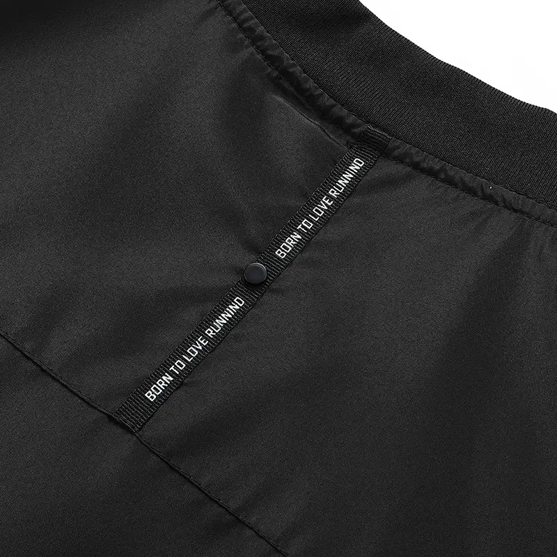 Men's Maroon Bomber Jacket with Black Trim — feature 23