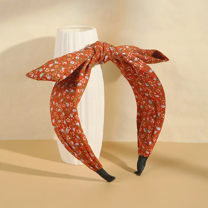 Vintage Printed Floral Headband for Women - Image 6