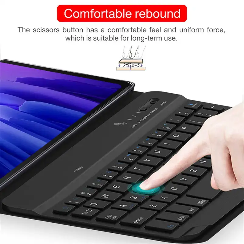 A7 Bluetooth Keyboard Protective Case with Comfortable Rebound