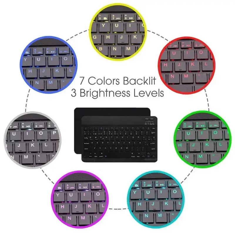 A7 Bluetooth Keyboard Protective Case with Comfortable Rebound — feature 9