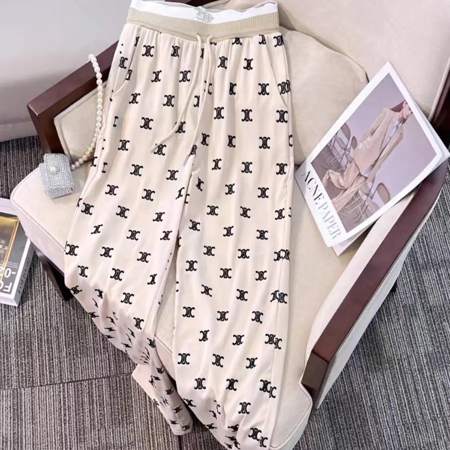 Acetate Wide Legged Pants Female Summer 2023 - Image 3