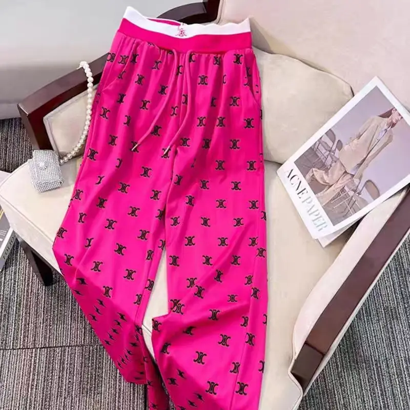 Acetate Wide Legged Pants Female Summer 2023 - Image 5