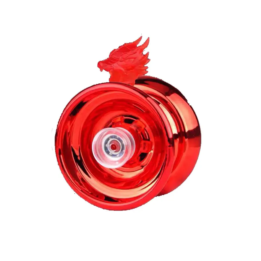 Factory children's alloy yo-yo toy with light beginners metal yo-yo dead sleep can be fixed pattern direct sales