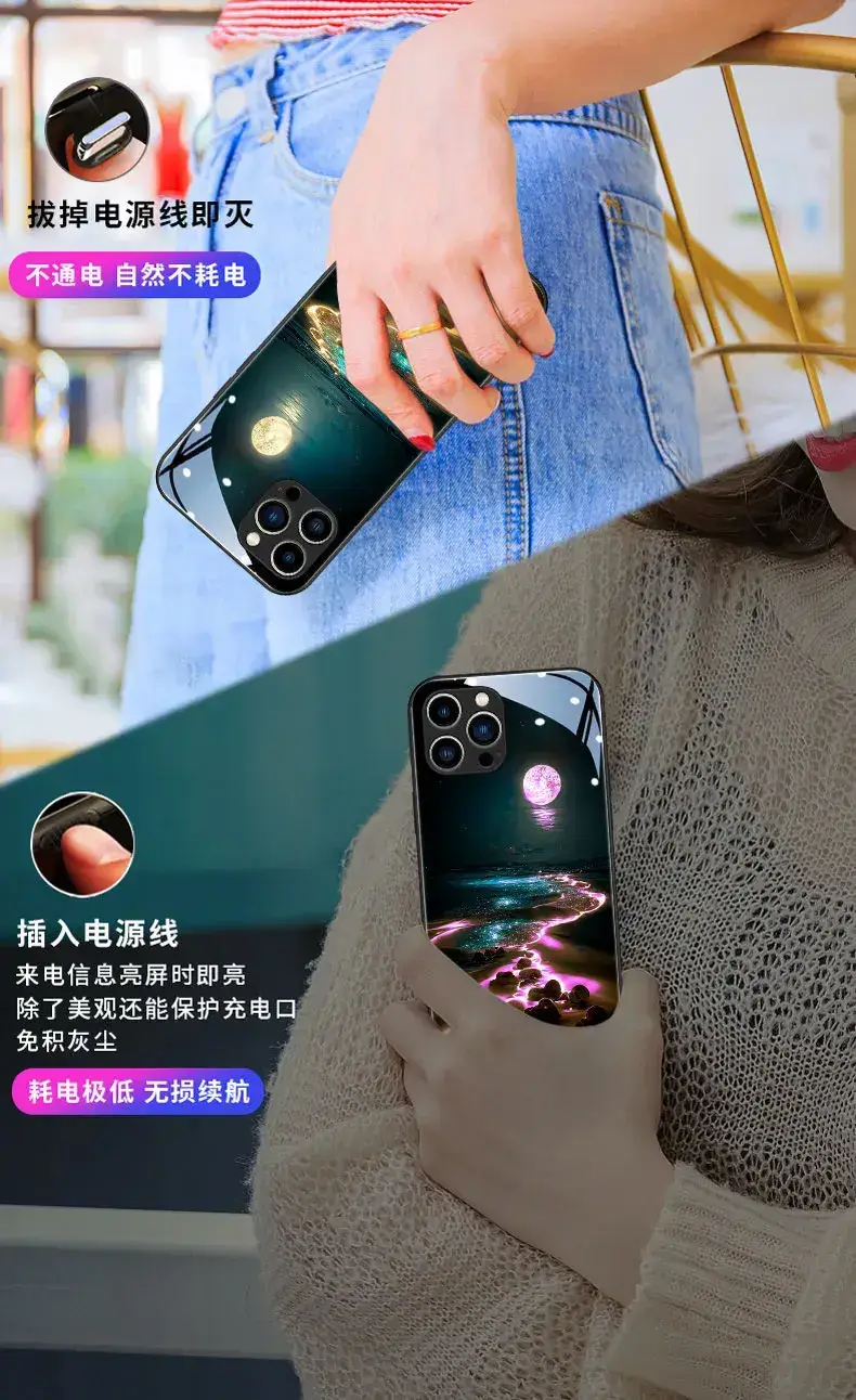 iPhone 17 Pro Max Phone Case Moon Sea Design — feature 15