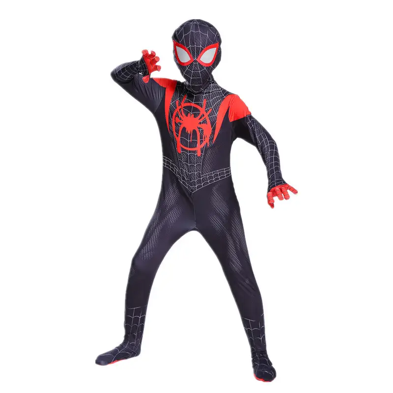 Children Spider-Man Black Tights Cosplay Suit - Image 2