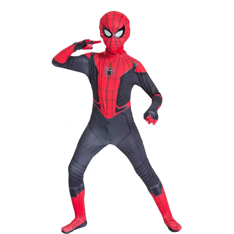 Children Spider-Man Black Tights Cosplay Suit - Image 3
