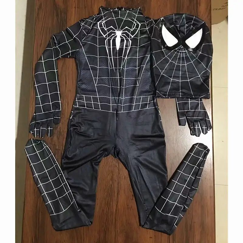 Children Spider-Man Black Tights Cosplay Suit - Image 6