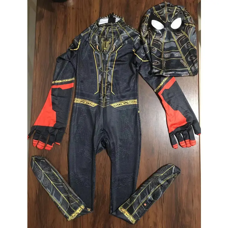 Children Spider-Man Black Tights Cosplay Suit - Image 9