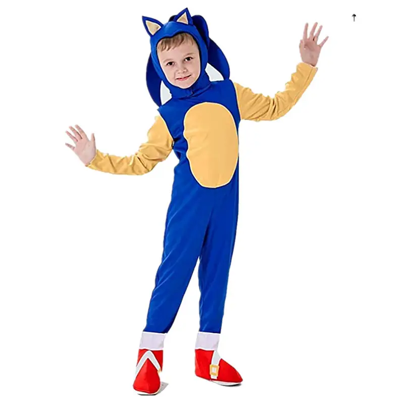 Sonic Hedgehog Kids Costume Blue Lightning Mouse Suit - Image 5