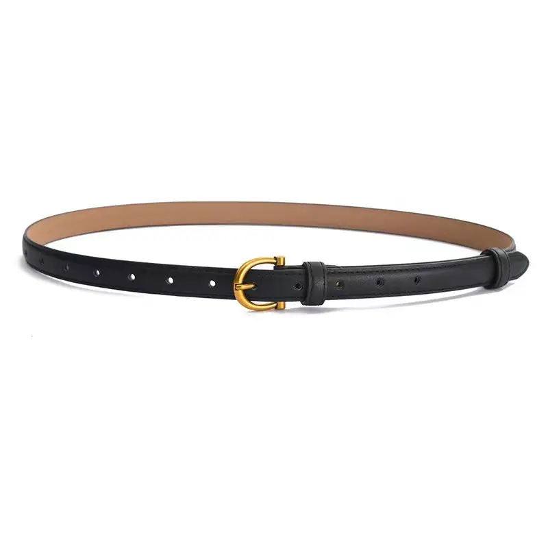 Women's Retro Cowhide Leather Belt 5 Colors - Image 7
