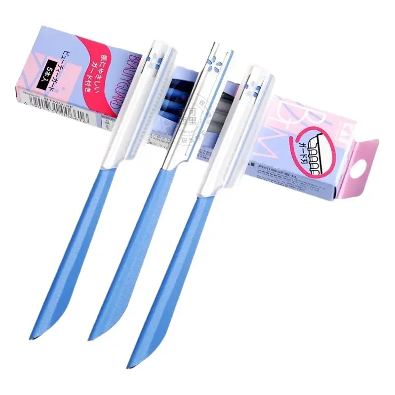 Japan's Original Safety Eyebrow Trimmer Set with Red Safety Guard