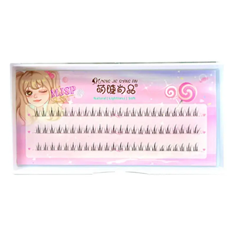 Double Pointed Fake Eyelashes for Natural Look