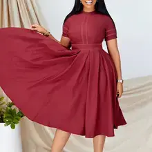 Blue Hip Pencil Skirt for Women European American — feature 29