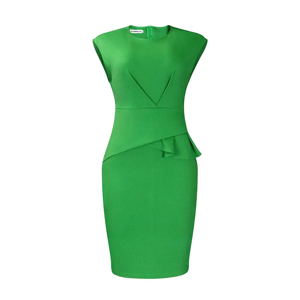 Blue Hip Pencil Skirt for Women European American - Image 2