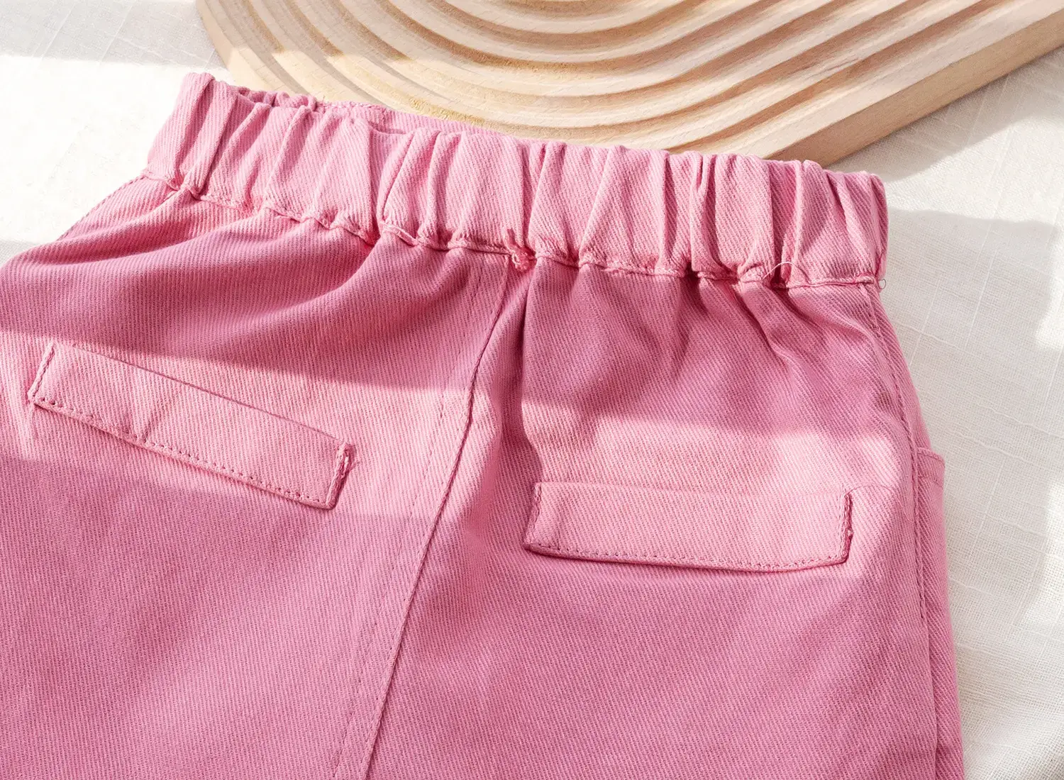 Girls Pink Striped Heart Short Sleeve Top Suit 2025 — feature 31