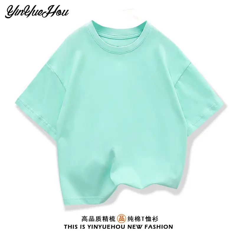 White Cotton Crewneck T-Shirt for Girls Summer 2025 - Image 4