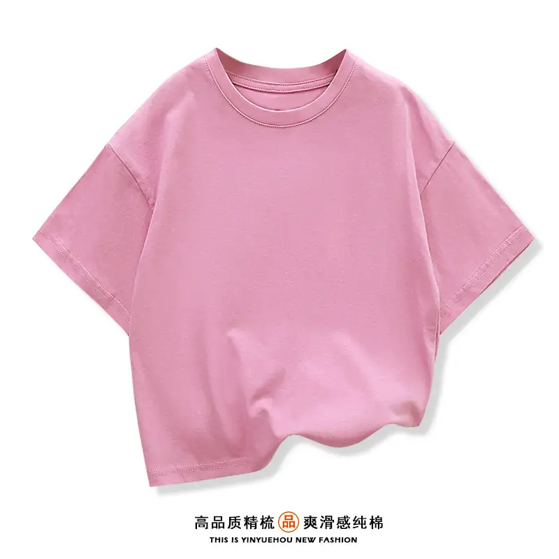 White Cotton Crewneck T-Shirt for Girls Summer 2025 - Image 8