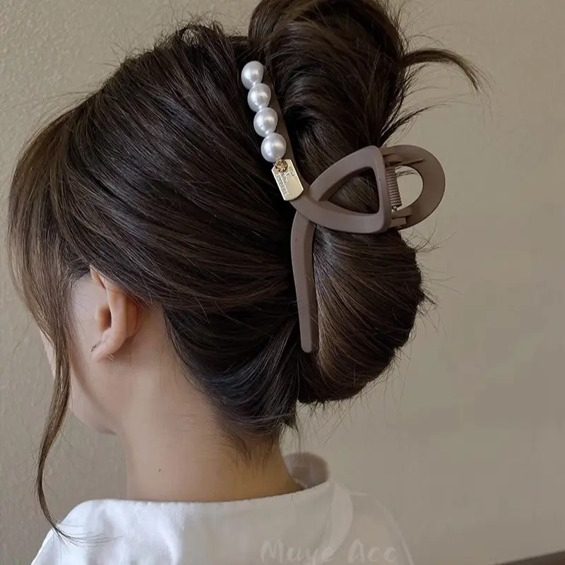 Retro Korean Frosted Hair Clip Women's Back - Image 5