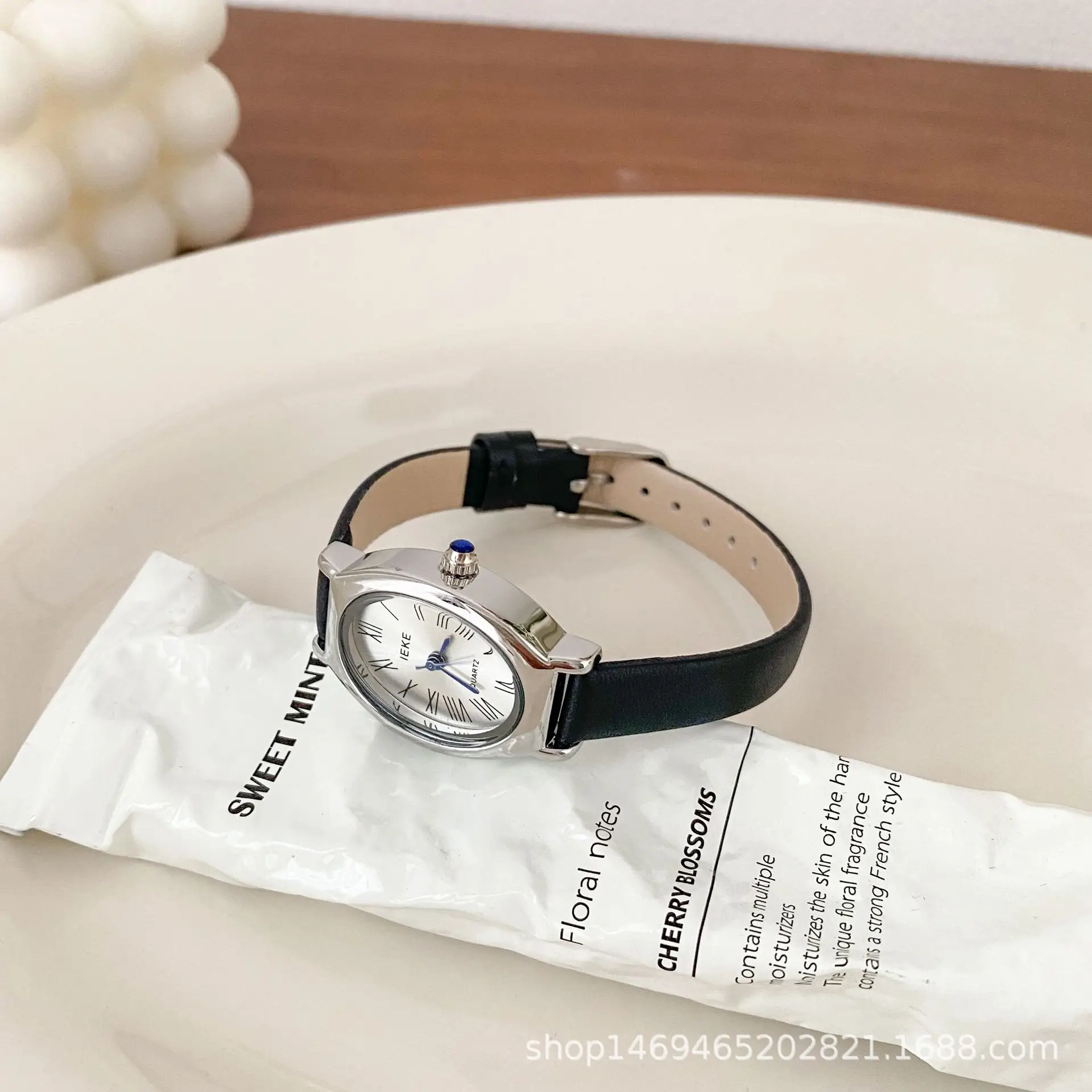 Women's Light Luxury Minimalist Watch Brown Leather Belt - Image 5