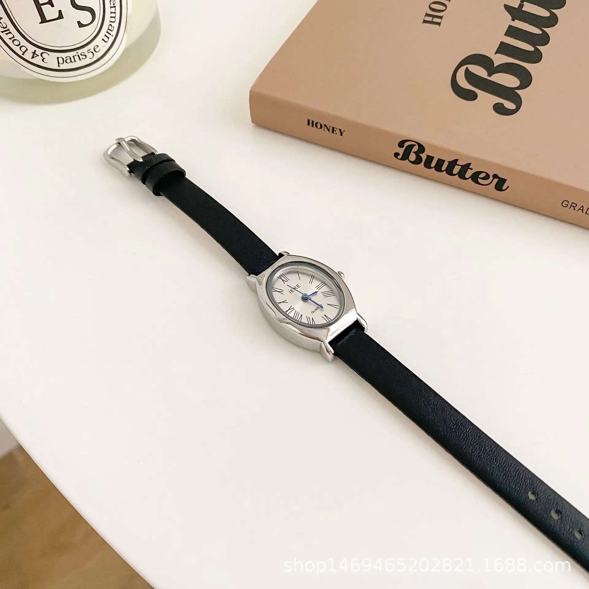 Women's Light Luxury Minimalist Watch Brown Leather Belt - Image 2