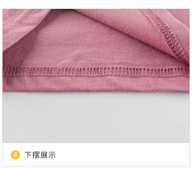 Pink Short Sleeve T-Shirt for Girls 2024 Summer — feature 8