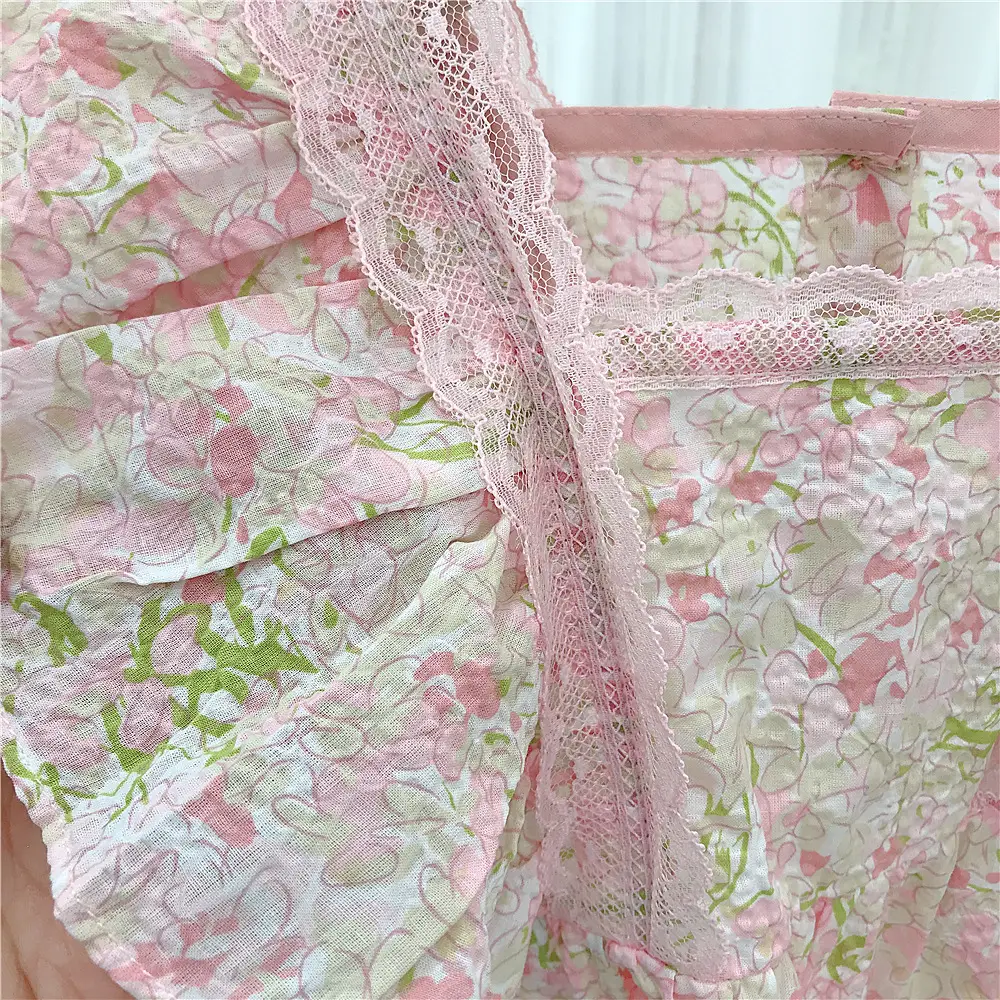 Girls Cotton Floral Short Sleeve 2023 Summer Coat — feature 28