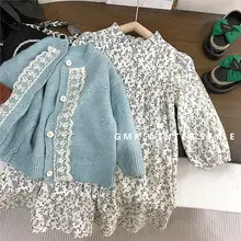 Girls Cotton Floral Short Sleeve 2023 Summer Coat — feature 9