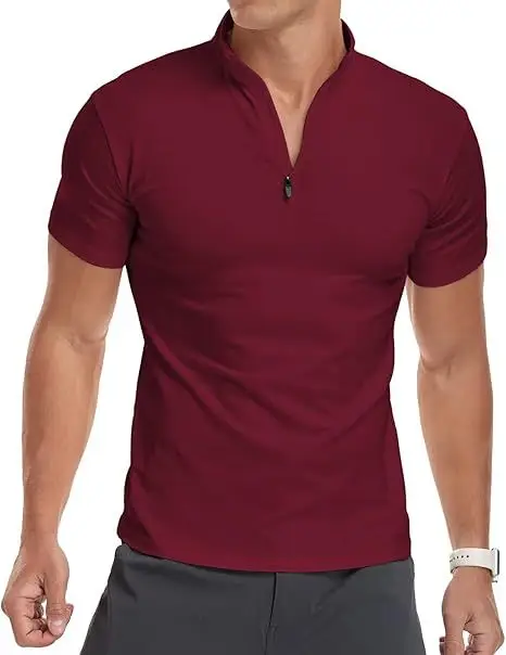 Men's White Muscle Fitness T-Shirt Round Neck Short Sleeve — feature 23