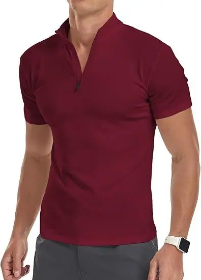 Men's White Muscle Fitness T-Shirt Round Neck Short Sleeve — feature 24
