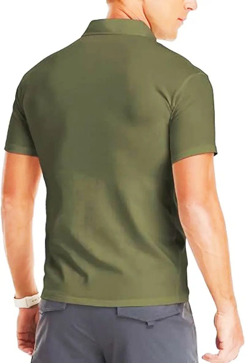 Men's White Muscle Fitness T-Shirt Round Neck Short Sleeve — feature 34