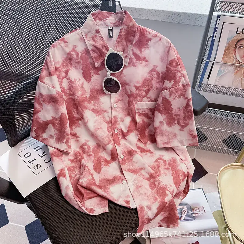Women Japanese Retro Floral Short Sleeve Shirt - Image 24