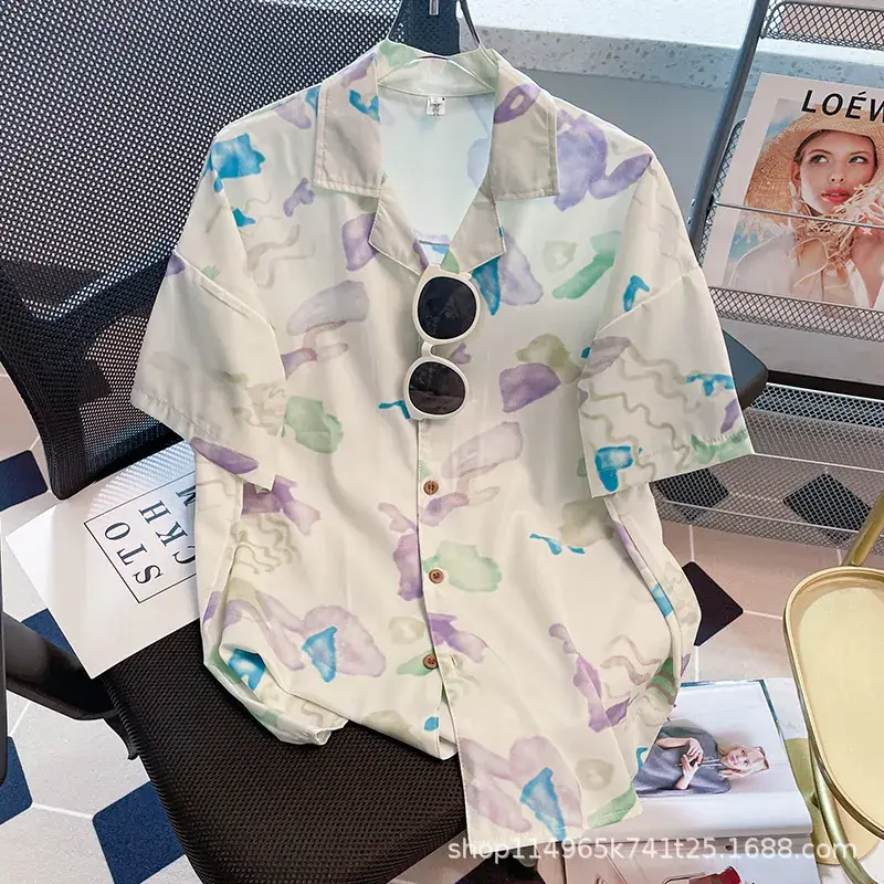 Women Japanese Retro Floral Short Sleeve Shirt - Image 8