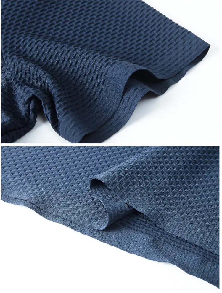 Men's Slim Fit Polo Shirt Ice Silk Dark Blue — feature 28