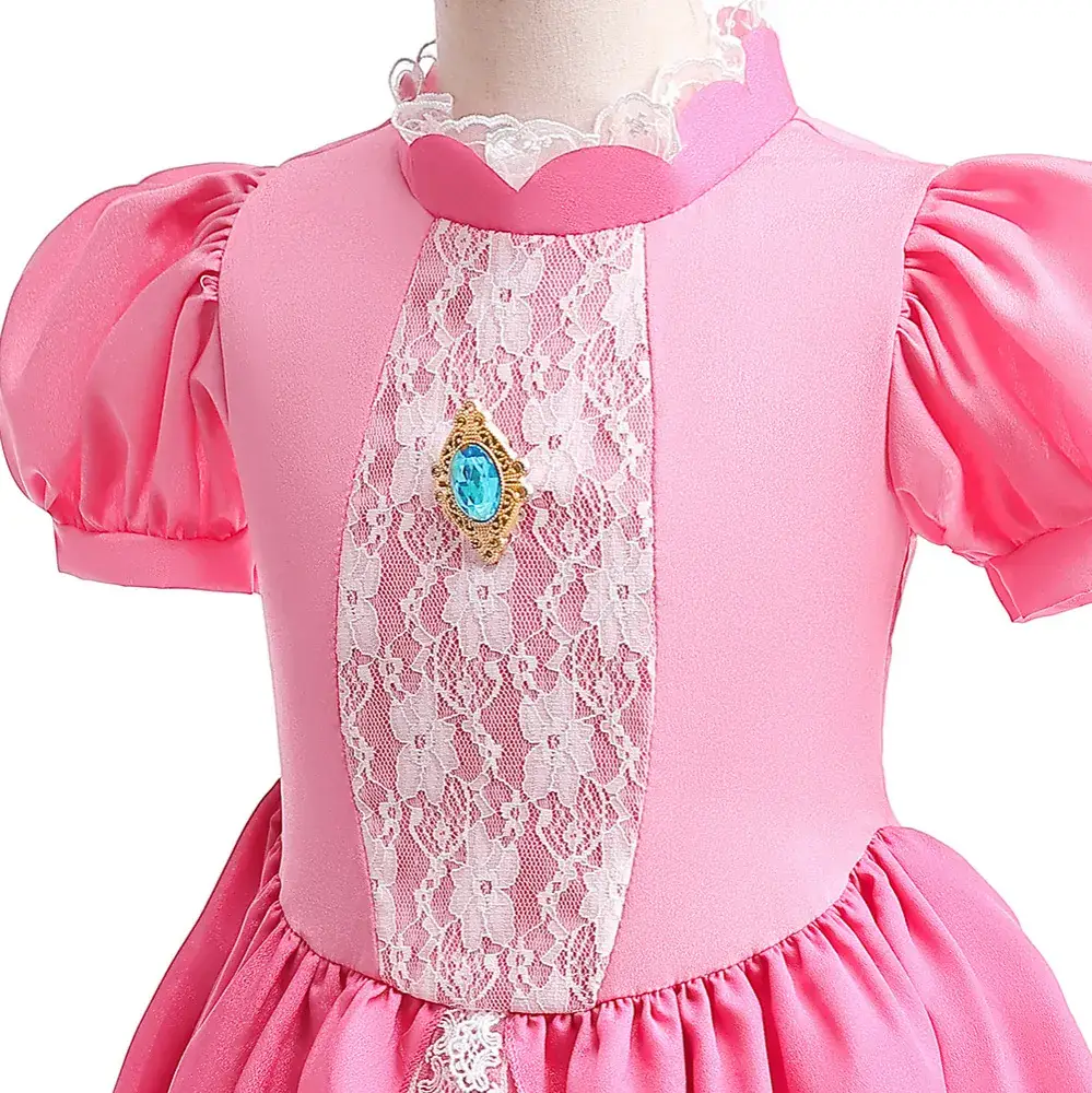 Cross Border Summer Princess Dress for Girls Pink - Image 41