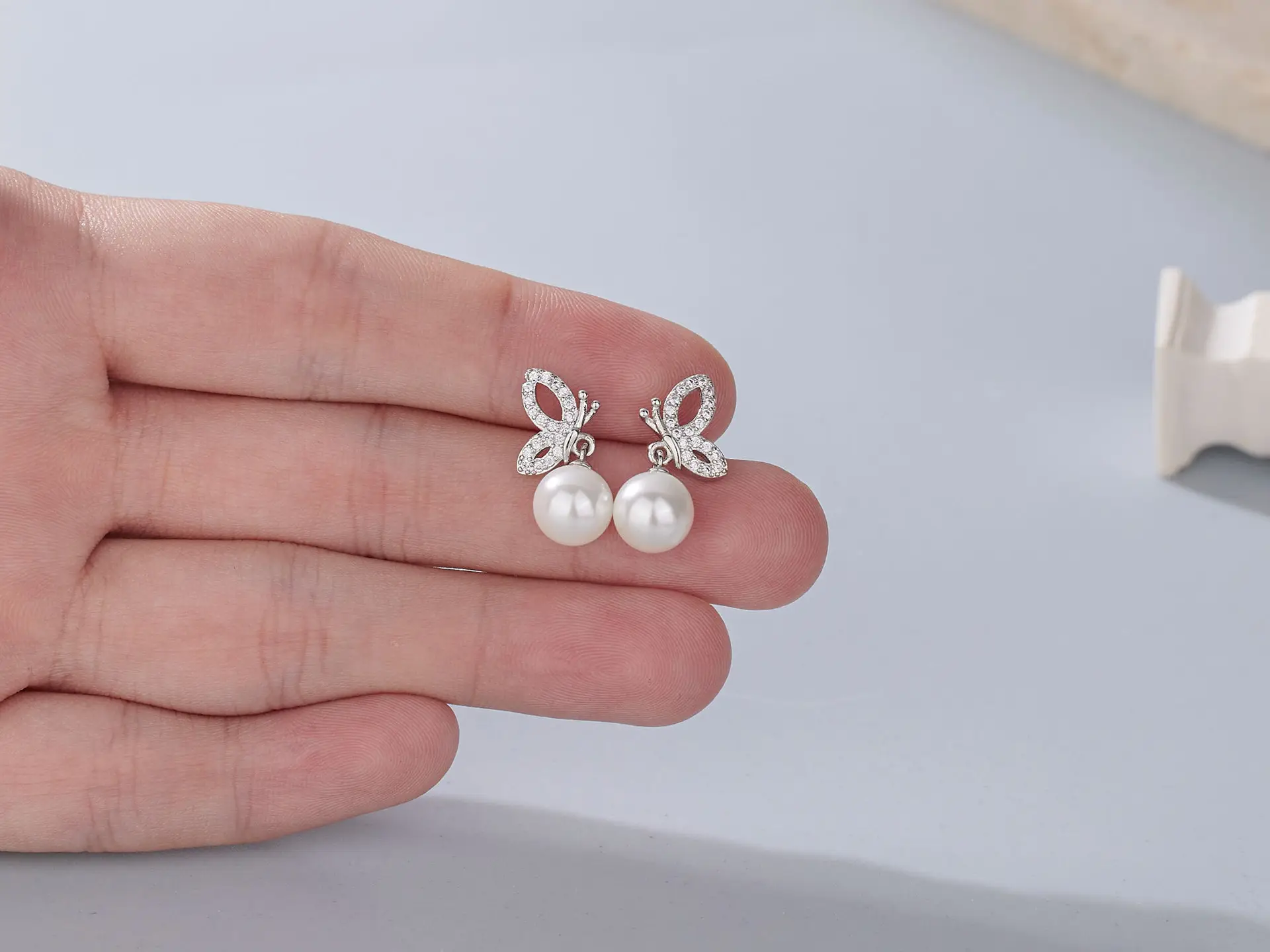 Natural Pearl Butterfly Earrings for Women — feature 8