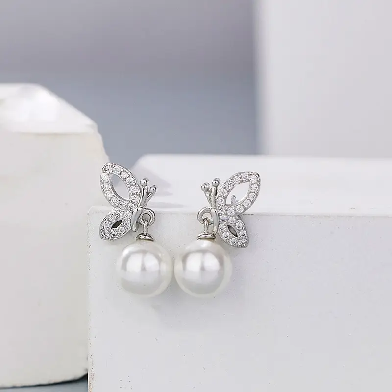 Natural Pearl Butterfly Earrings for Women — feature 9