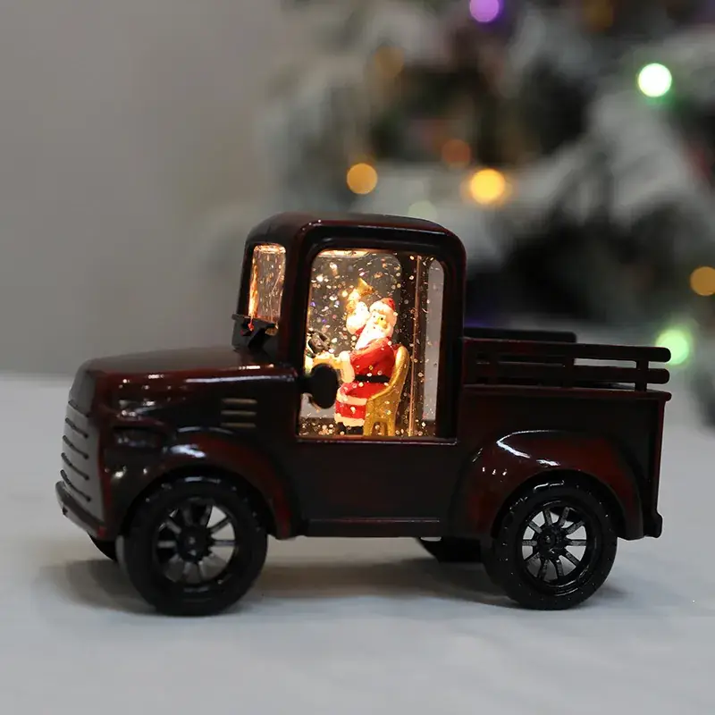 Santa Claus Water Injection Truck Decor - Image 5