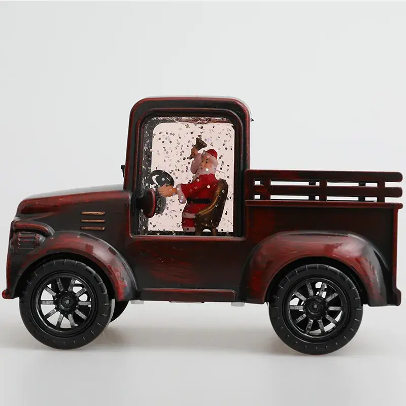 Santa Claus Water Injection Truck Decor