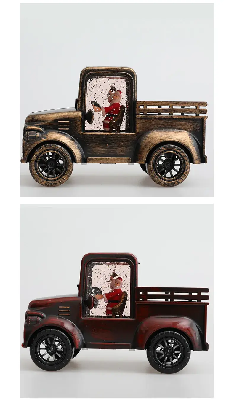 Santa Claus Water Injection Truck Decor — feature 10