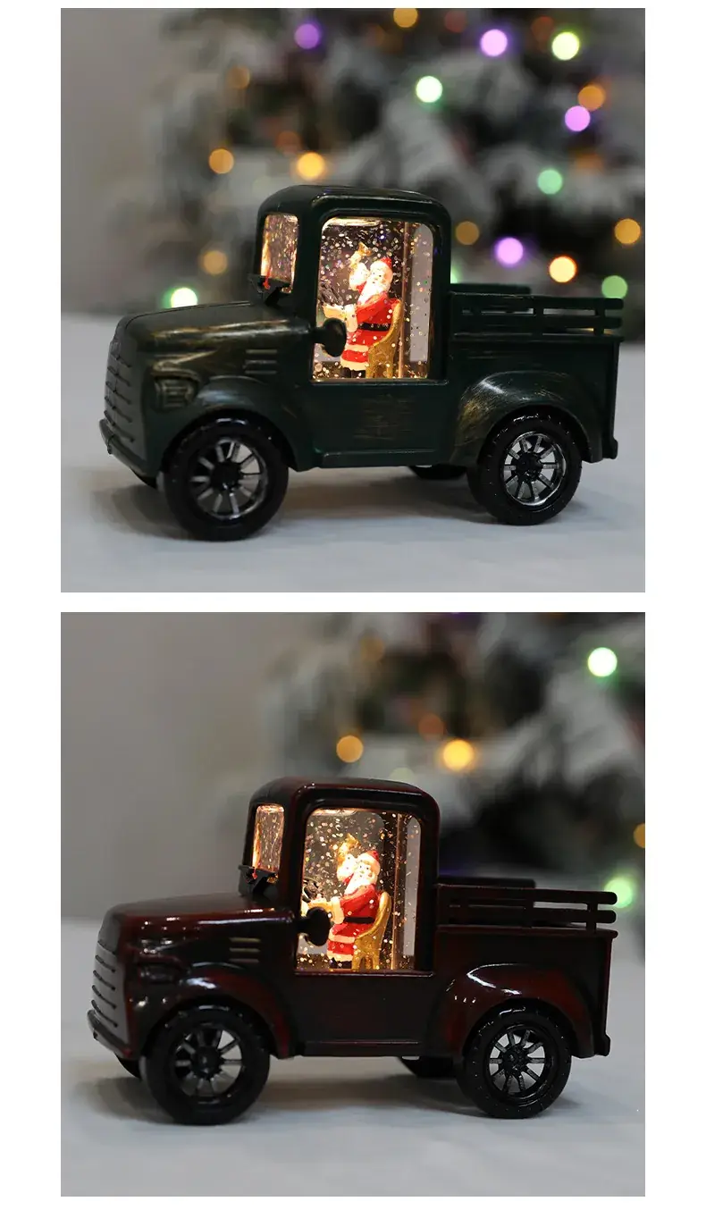 Santa Claus Water Injection Truck Decor — feature 13