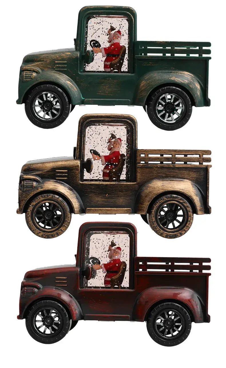 Santa Claus Water Injection Truck Decor — feature 15