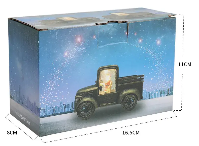 Santa Claus Water Injection Truck Decor — feature 4
