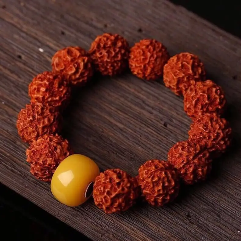 Amber Single Bead for Jewelry Making Craftsmanship — feature 1