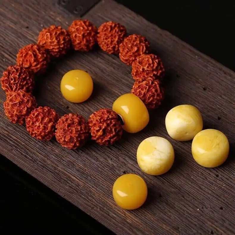 Amber Single Bead for Jewelry Making Craftsmanship — feature 2