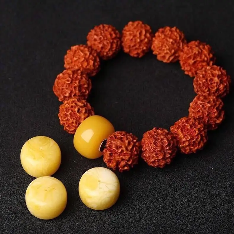 Amber Single Bead for Jewelry Making Craftsmanship — feature 3
