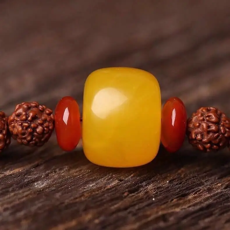 Amber Single Bead for Jewelry Making Craftsmanship — feature 4
