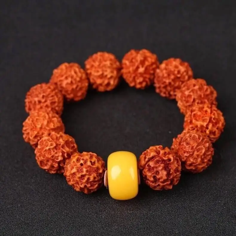 Amber Single Bead for Jewelry Making Craftsmanship — feature 5